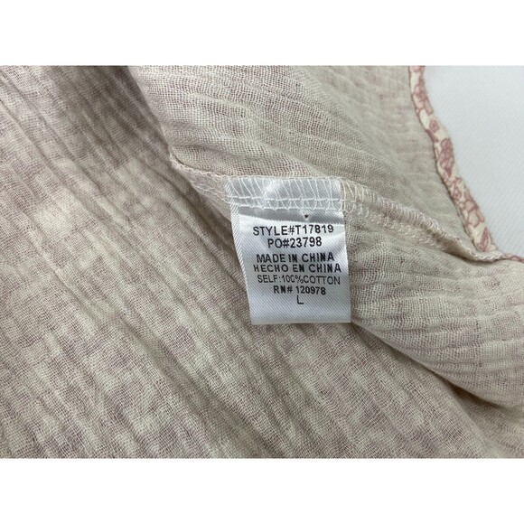 Entro Women Large Suzie Top Ruffle Sleeve Square Neck Floral Pattern NWT - Picture 7 of 9